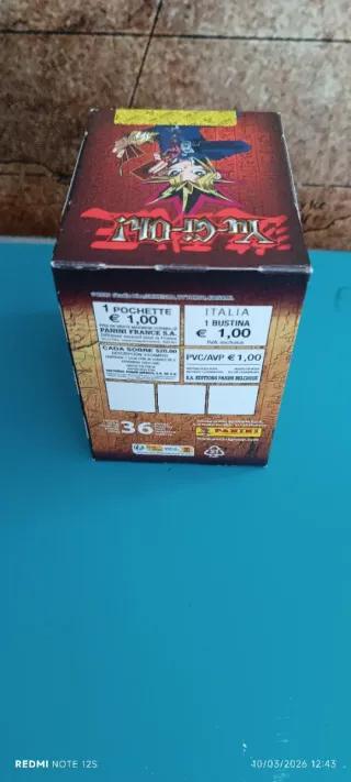 Box 36 bustine Yu-Gi-Oh sigillate Panini