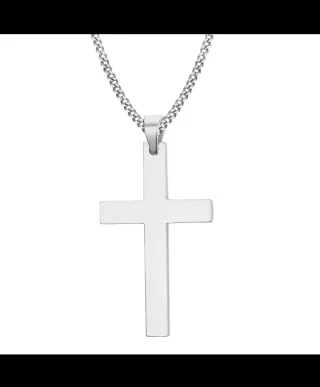 Collar Cruz Plata