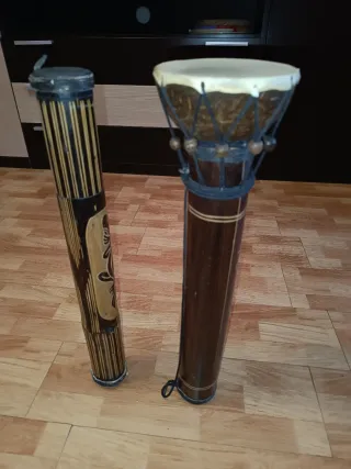 Tambor Africano y Palo de Lluvia 50cm