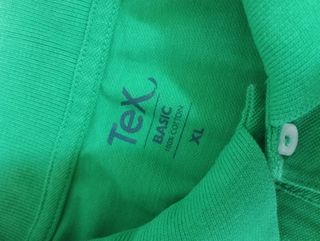Polo Tex Verde Hombre Manga Corta XL