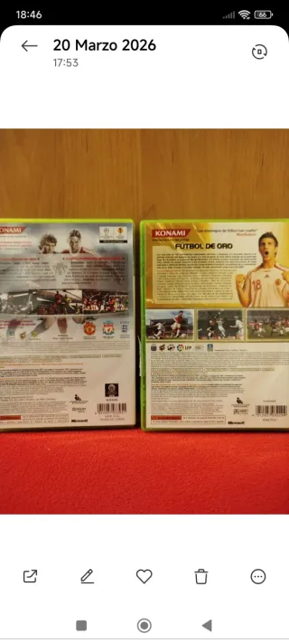 2 Juegos Xbox 360: PES 2010 y PES 6