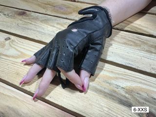 Guantes T-XXS De Cuero Cortos Garibaldi