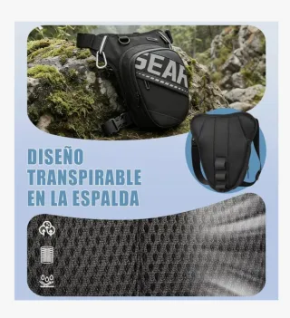 Riñonera Táctica para Moto Negra