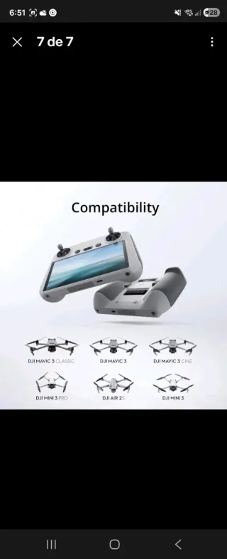 Mando DJI RC RC1 DRON con pantalla