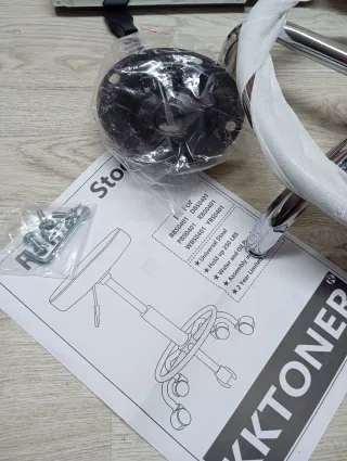 Taburete KKTONER Cuero PU Reposapiés Ajustable