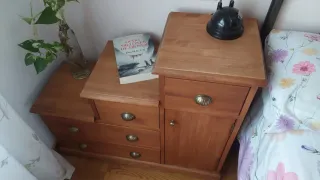 Mueble auxiliar escalera madera.