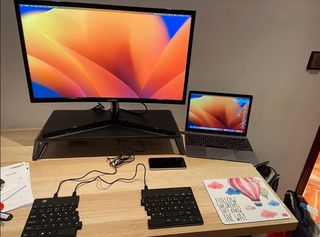 Soporte Elevador Monitor Escritorio Negro