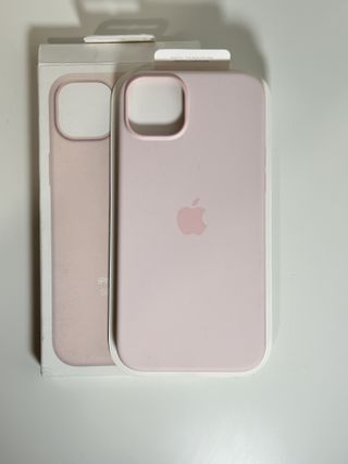Funda Silicona Apple MagSafe iPhone 15 Rosa