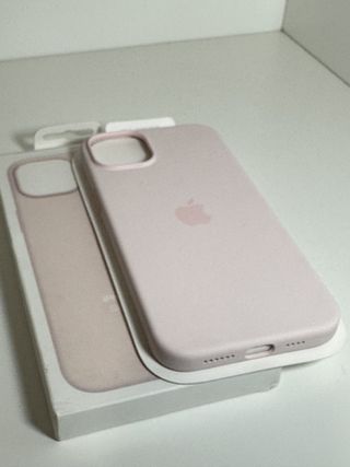 Funda Silicona Apple MagSafe iPhone 15 Rosa