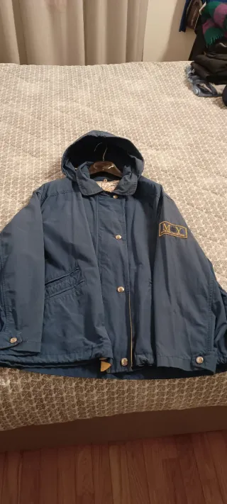 Giubbino primaverile donna blu e gialla