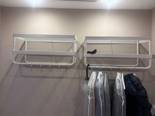 2 Percheros Estantería IKEA Blanco Metal