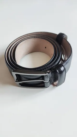 Cinturón piel negro Roberto Verino