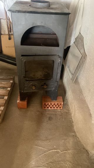 Chimenea Hierro Fundido Negra