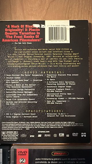 Lote 5 Películas DVD Tarantino