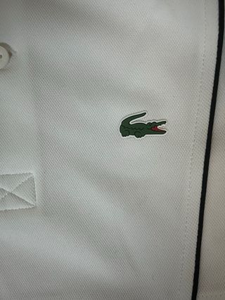 Maglia Lacoste bianca e rossa
