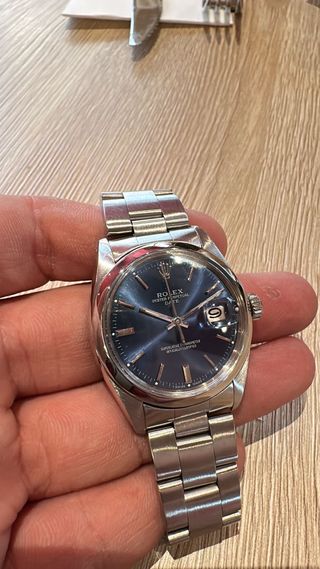 Rolex Date 34 Azul