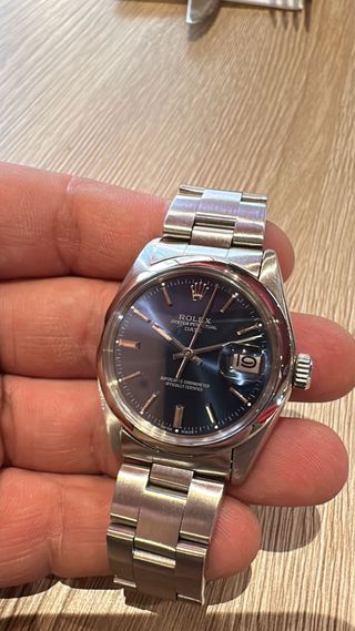 Rolex Date 34 Azul