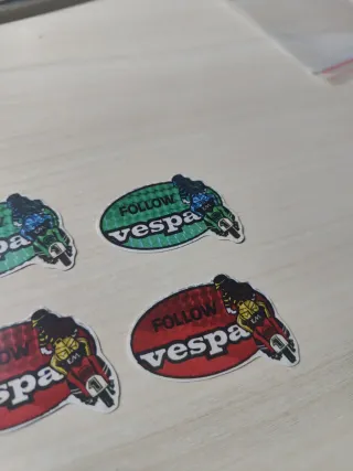 Lote 6 Adhesivos Vespa