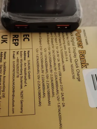 Powerbank Safe Speed 22.5W 20000mAh Nuova