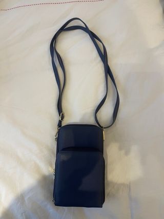 Bolso azul para móvil y pequeños objetos