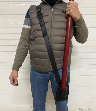 Correa de piel "porta estandarte y bandera"