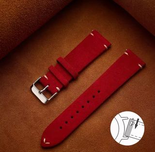Correa de ante vintage para reloj red silveri