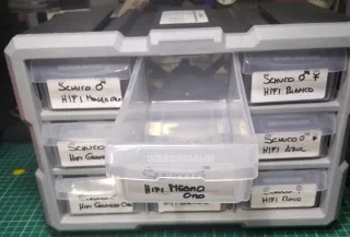 Cajonera pequeña de 9 cajones para almacenamiento