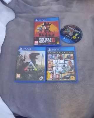 Giochi PS4: GTA V, Minecraft, Red Dead Redemption