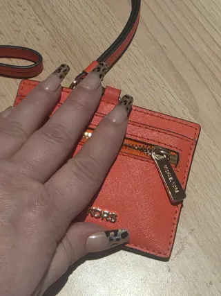 Tarjetero Michael Kors Naranja/Rojo