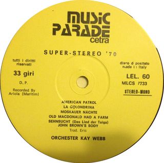 Orchester Kay Webb Super-Stereo LP 12 33 RPM