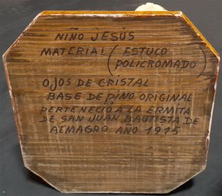 Niño Pasionario Estuco Policromado 1915