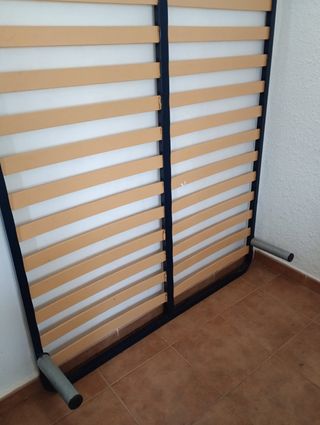 Somier Doble Metálico y Madera