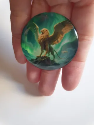 Imán de fantasía ave grifo mitológico