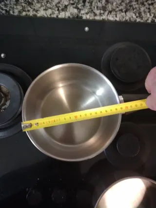 Set de 2 cazos de acero inoxidable