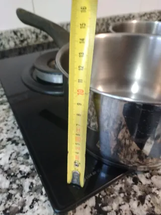 Set de 2 cazos de acero inoxidable