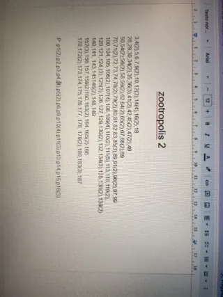 Cromos Zootropolis 2