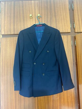 Chaqueta cruzada Alvaro Moreno azul marino