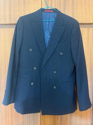 Chaqueta cruzada Alvaro Moreno azul marino