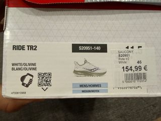 Saucony TR2 Talla 46 Nuevas Caja