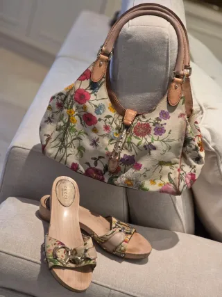 Bolso y Zapatos Gucci Florales