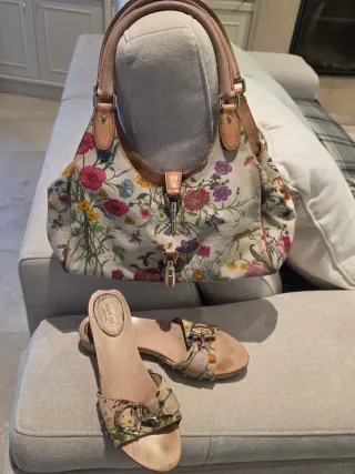 Bolso y Zapatos Gucci Florales