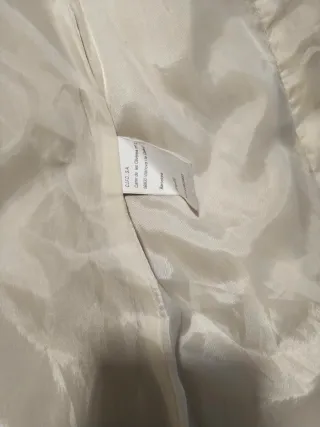 Abrigo antelina beige con peluche