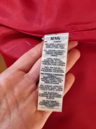 Cappotto rosso da donna