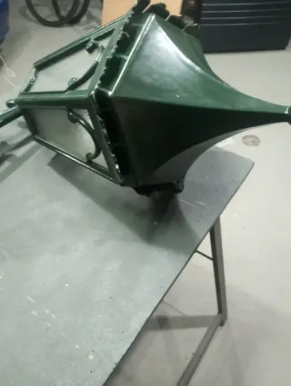 Farola de aluminio verde 86cm