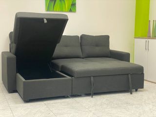 ¡¡¡OFERTA!!! Sofá cama chaise longue con arcón