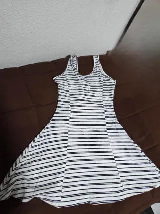 4 Vestidos Mango Talla Única Beige