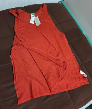 4 Vestidos Mango Talla Única Beige