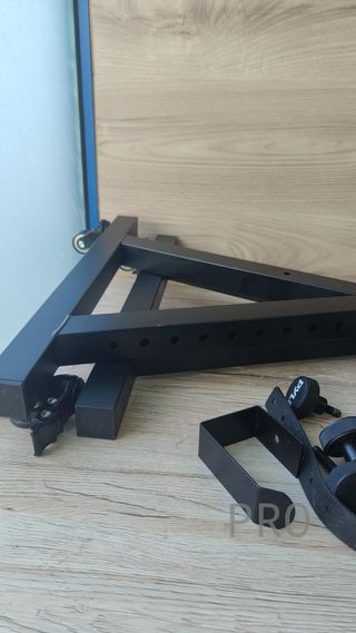 Soporte de teclado Z resistente con 4 ruedas