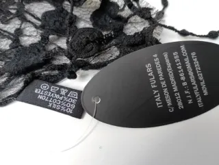 Chal/Foulard negro encaje