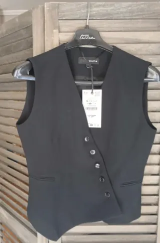 Chaleco Zara Negro Talla S